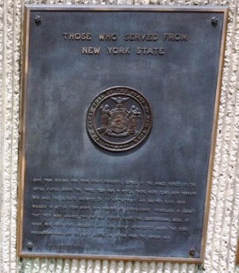 RENSSELAER COUNTY KOREAN WAR MEMORIAL PLAQUE C
