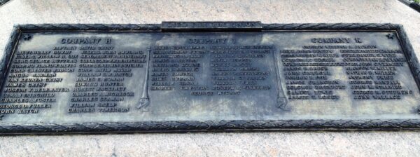 124TH NEW YORK VOLUNTEER INFANTRY REGIMENT MEMORIAL PLAQUE E