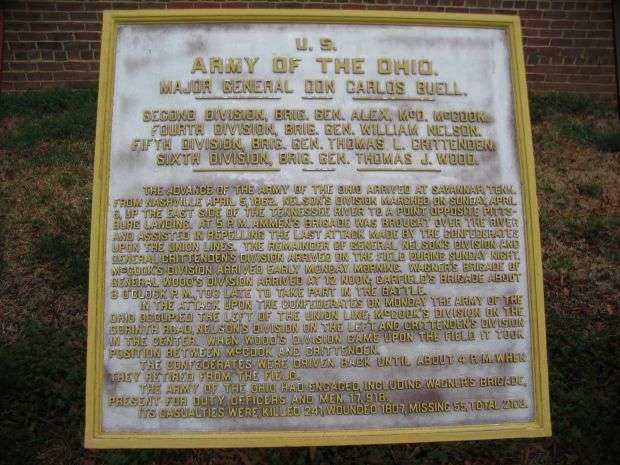 U.S. ARMY OF OHIO MEMORIAL PLAQUE I