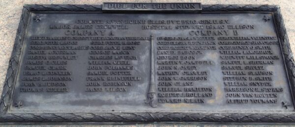 124TH NEW YORK VOLUNTEER INFANTRY REGIMENT MEMORIAL PLAQUE B