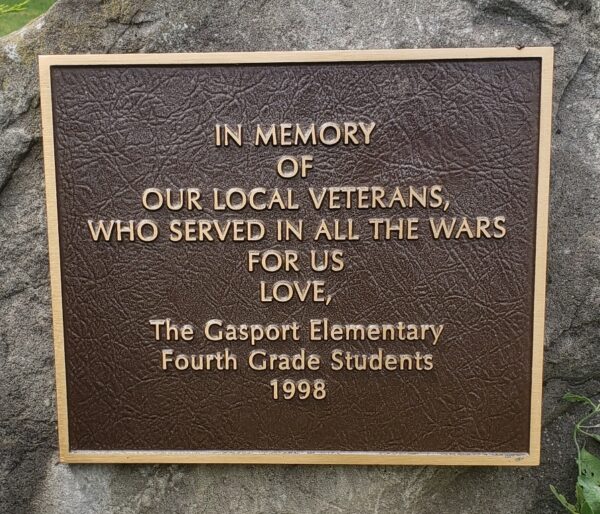 GASPORT ELEMENTARY FOURT GRADE STUDENTS VETERANS MEMORIAL