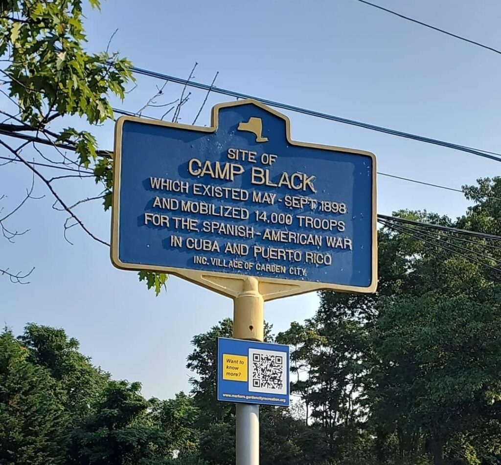 SITE OF CAMP BLACK MEMORIAL MARKER