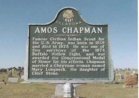 AMOS CHAPMAN MEDAL OF HONOR MEMORIAL MARKER