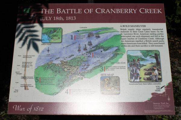 THE BATTLE OF CRANBERRY CREEK WAR MEMORIAL PANEL