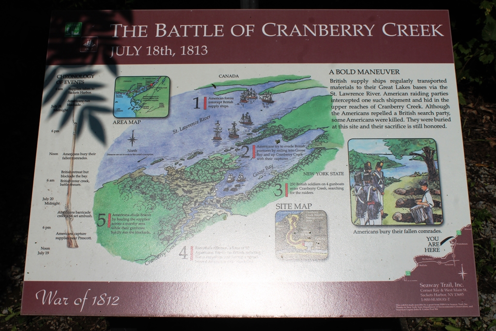 THE BATTLE OF CRANBERRY CREEK WAR MEMORIAL PANEL