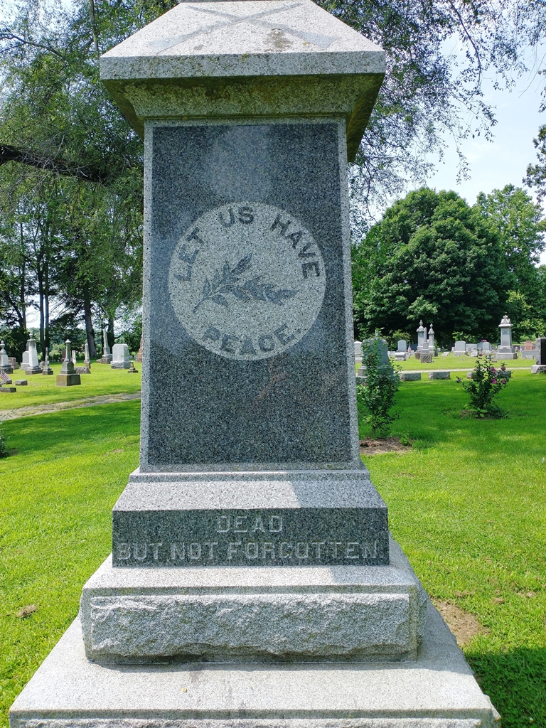 PLEASANT VIEW UNION CEMETERY CIVIL WAR MEMORIAL SIDE D