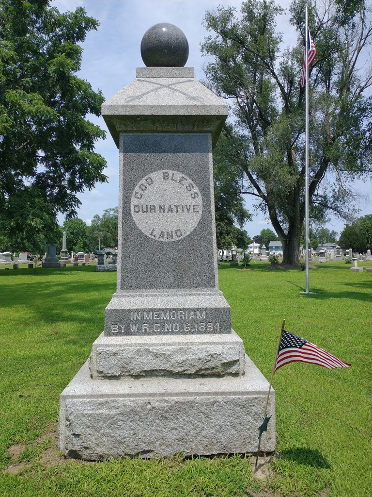 PLEASANT VIEW UNION CEMETERY CIVIL WAR MEMORIAL SIDE A