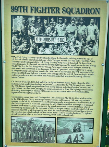 99TH FIGHTER SQUADRON WAR MEMORIAL PLAQUE