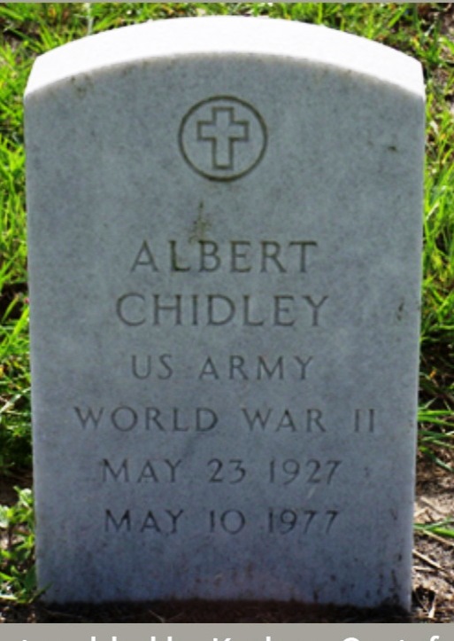 ALBERT CHIDLEY WAR MEMORIAL CEMETERY STONE