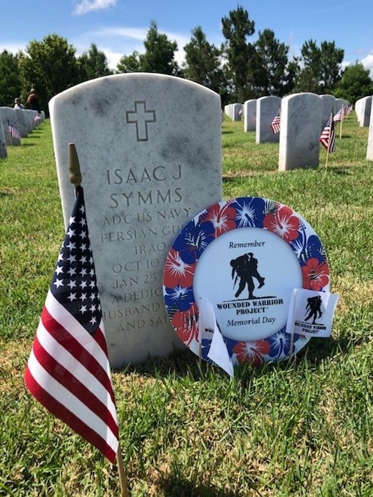 ISAAC J SYMMS WAR MEMORIAL CEMETERY STONE