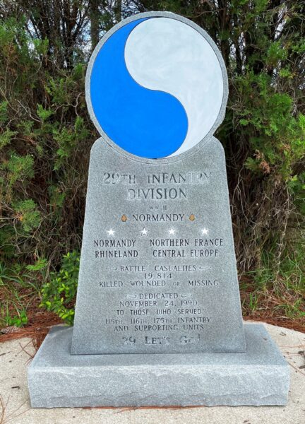 CAMP BLANDING 29TH INFANTRY DIVISION WAR MEMORIAL