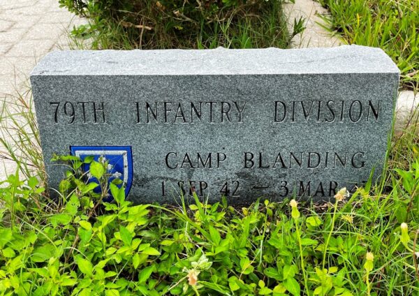 CAMP BLANDING 79TH INFANTRY DIVISION WAR MEMORIAL STONE
