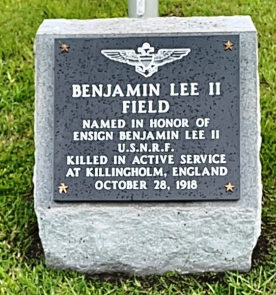 BENJAMIN LEE II FIELD MEMORIAL STONE