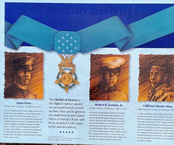 STARKE MEDAL OF HONOR WAR MEMORIAL PLAQUE