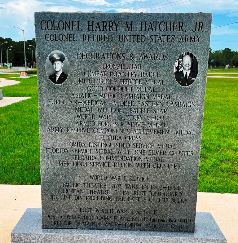 COLONEL HARRY M. HATCHER, JR. WAR MEMORIAL