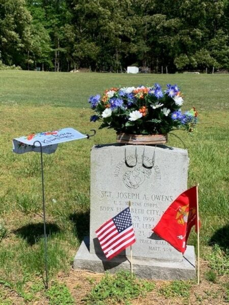 SGT. JOESPH A. OWENS WAR MEMORIAL CEMETERY STONE