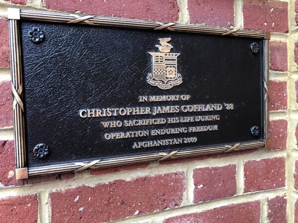 CHRISTOPHER JAMES COFFLAND ’88 WAR MEMORIAL PLAQUE