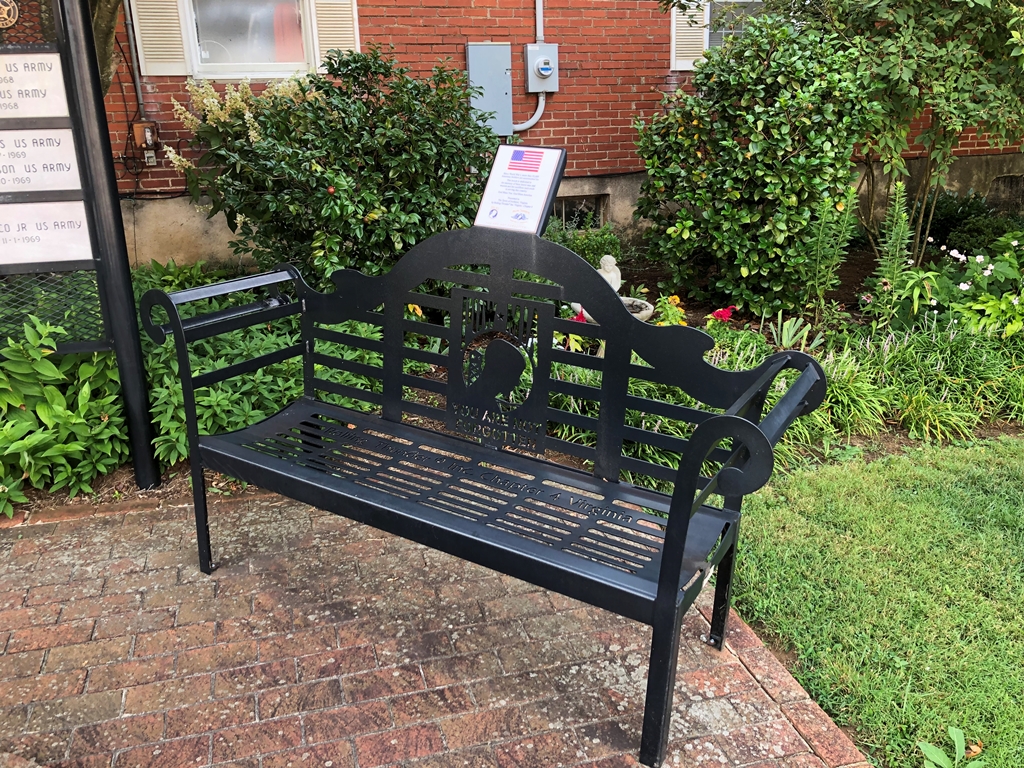 ROLLING THUNDER VIRGINIA CHAPTER 4 POW MIA MEMORIAL BENCH