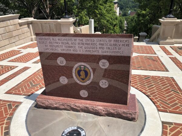 LYNCHBURG COMBAT WOUNDED VETERANS MEMORIAL BACK