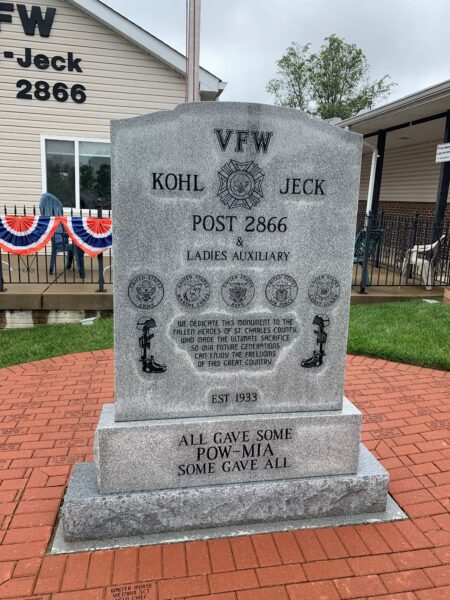 VFW KOHL JECK POST 2866 ULTIMATE SACRIFICE WAR MEMORIAL