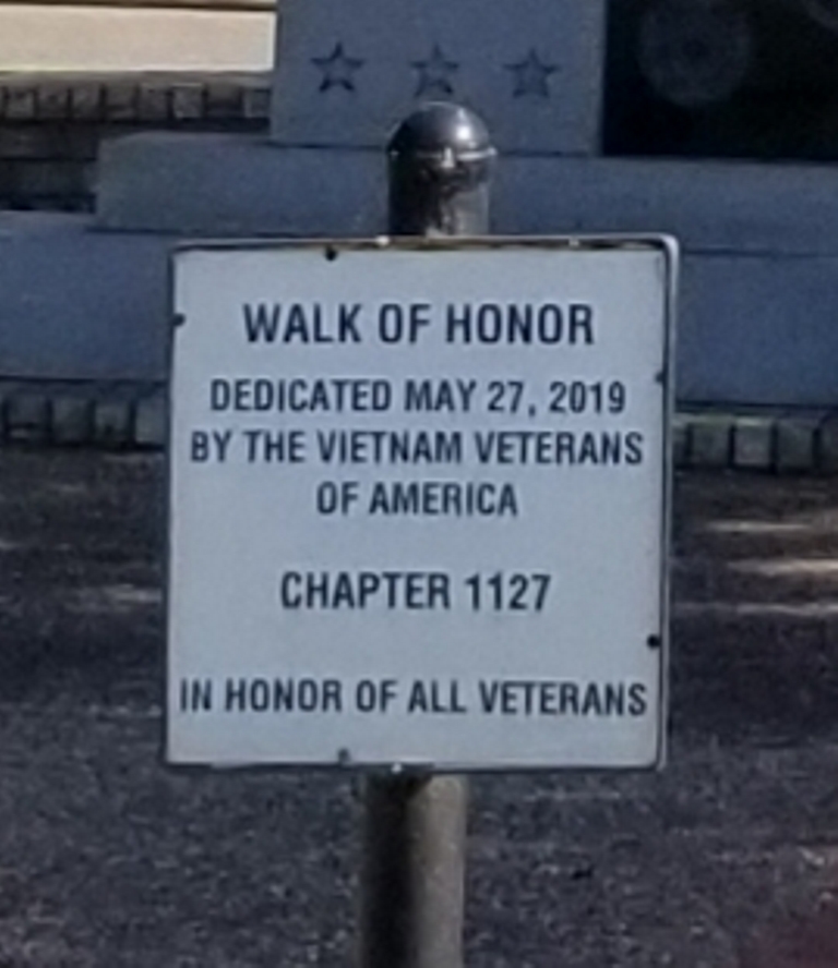 WALK OF HONOR ALL VETERANS MEMORIAL PLAQUE