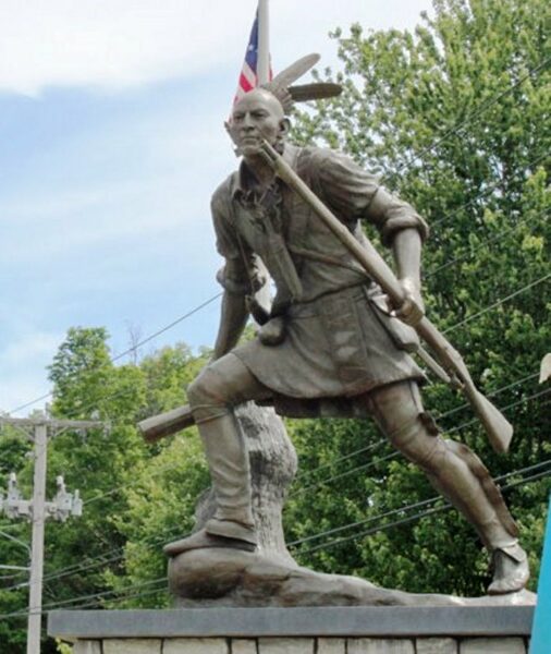 REVOLUTIONARY WAR HERO SACHEM DANIEL NIMHAM MEMORIAL