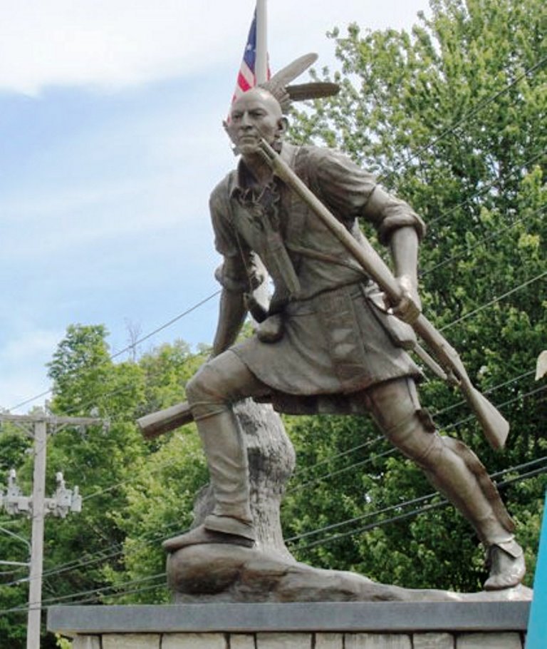 REVOLUTIONARY WAR HERO SACHEM DANIEL NIMHAM MEMORIAL