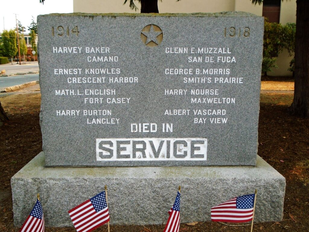COUPERVILLE DIED IN SERVICE WAR MEMORIAL