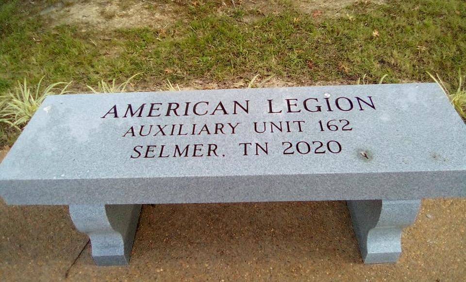MCNAIRY COUNTY MILITARY PARK MEMORIAL BENCH