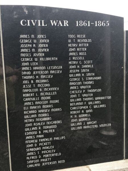CARROLL COUNTY WAR MEMORIAL STONE C