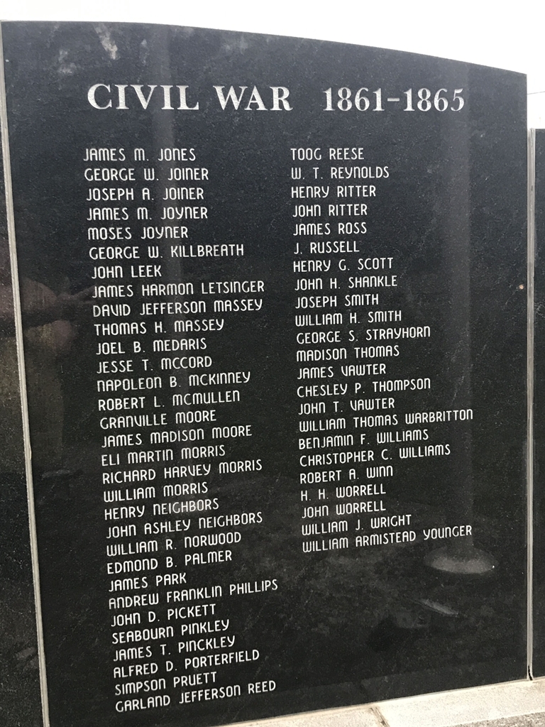 CARROLL COUNTY WAR MEMORIAL STONE C