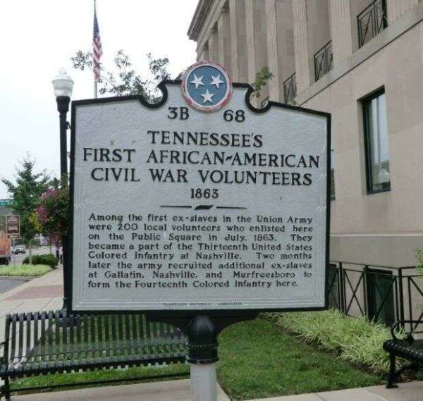 TENNESSEE’S FIRST AFRICAN-AMERICAN CIVIL WAR VOLUNTEERS MEMORIAL MARKER