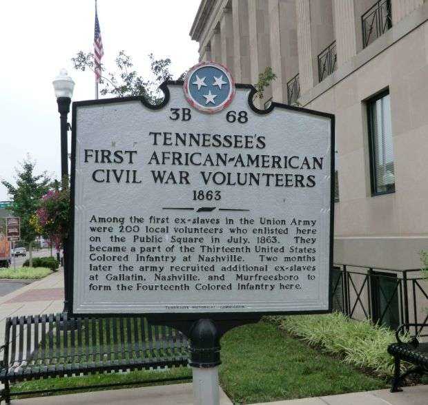 TENNESSEE’S FIRST AFRICAN-AMERICAN CIVIL WAR VOLUNTEERS MEMORIAL MARKER