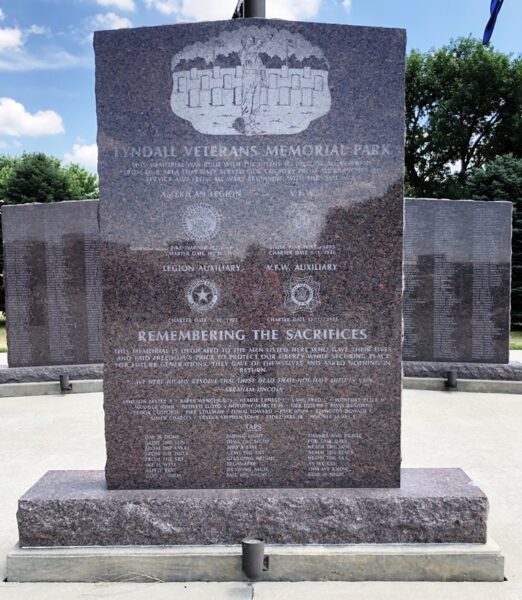 TYNDALL VETERANS MEMORIAL PARK CENTER STONE