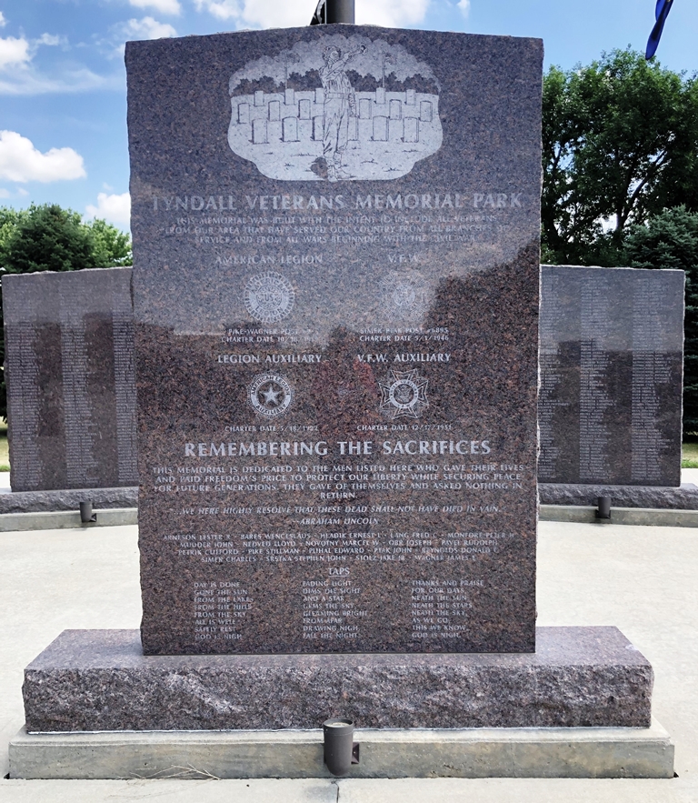 TYNDALL VETERANS MEMORIAL PARK CENTER STONE
