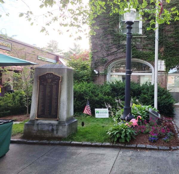 TOWN OF HANOVER CAUSE OF HUMANITY WAR MEMORIAL