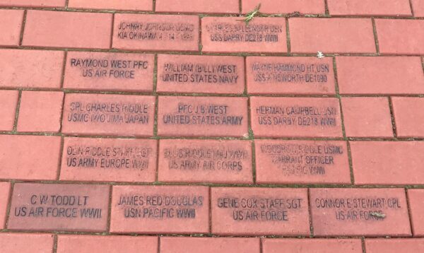 SIMPSONVILLE VETERANS MEMORIAL BRICKS