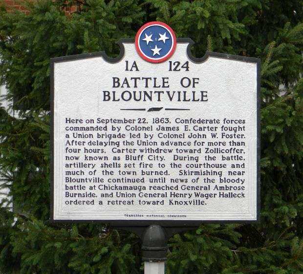 BATTLE OF BLOUNTVILLE WAR MEMORIAL MARKER