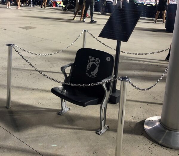 YOU ARE NOT FORGOTTEN WAR MEMORIAL CHAIR