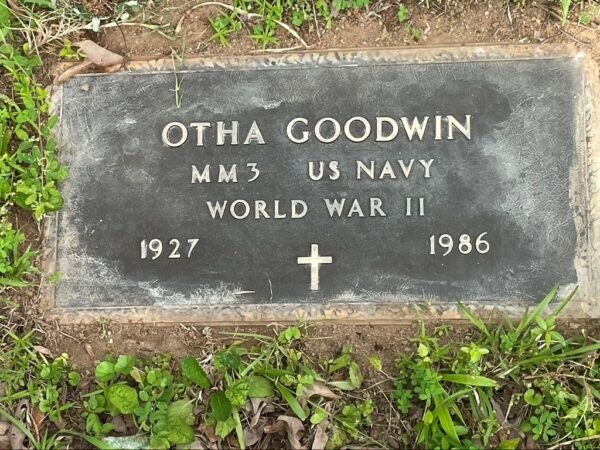 OTHA GOODWIN WAR MEMORIAL CEMETERY STONE