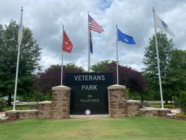 VETERANS PARK ON VALLEYDALE MEMORIAL FRONT