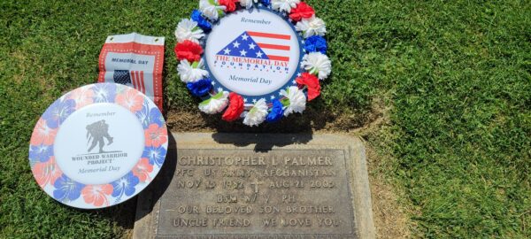 CHRISTOPHER L PALMER WAR MEMORIAL CEMETERY STONE
