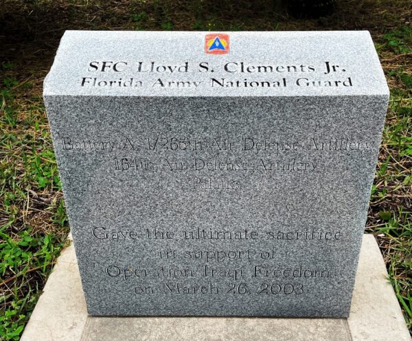 SFC LLOYD S. CLEMENTS JR. WAR MEMORIAL