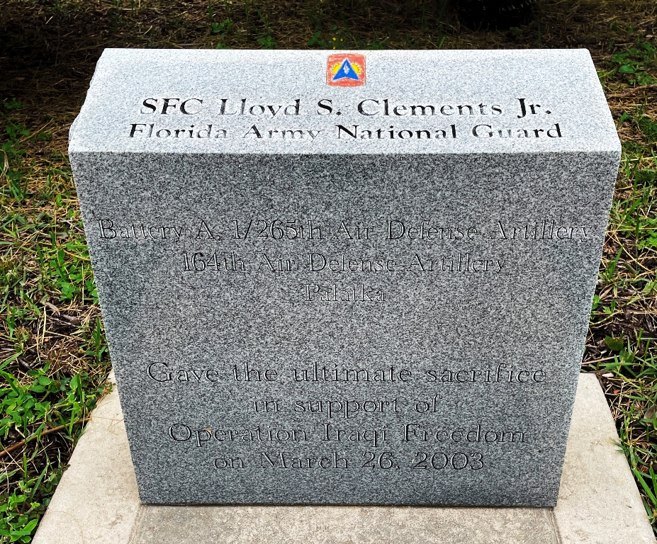 SFC LLOYD S. CLEMENTS JR. WAR MEMORIAL