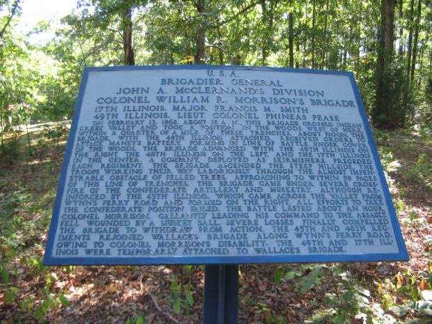 BRIGADIER GENERAL JOHN A. MCCLERNAND’S DIVISION MEMORIAL PLAQUE