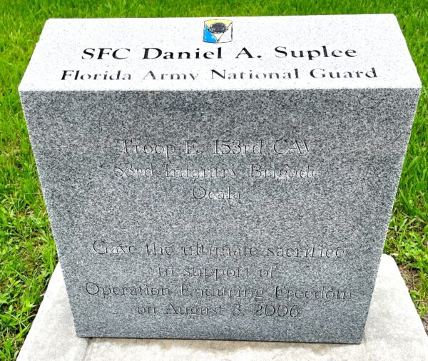 SFC DANIEL A. SUPLEE WAR MEMORIAL