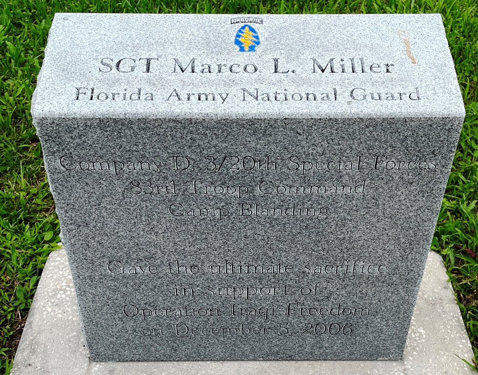 SGT MARCO L. MILLER WAR MEMORIAL