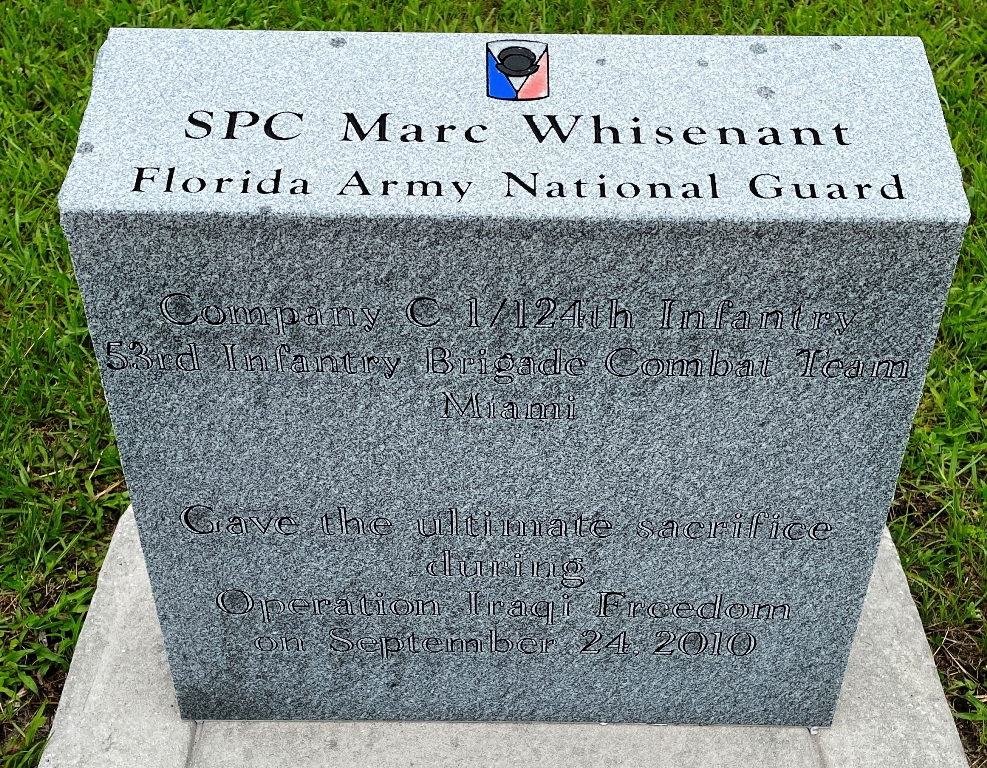 SPC MARC WHISENANT WAR MEMORIAL