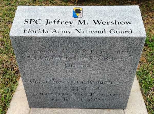 SFC JEFFERY M. WERSHOW WAR MEMORIAL