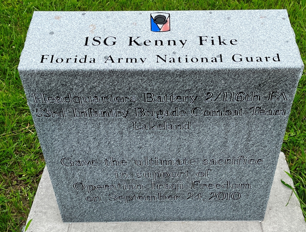 1SG KENNY FIKE WAR MEMORIAL